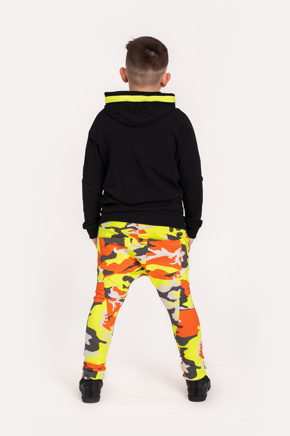 Spodnie baggy moro neon Caramba Mamma 110 Płeć chłopcy dziewczynki