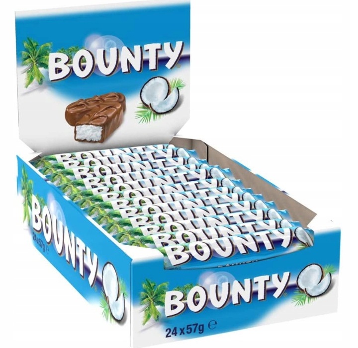 Levně Tyčinka Bounty 57g/24ks
