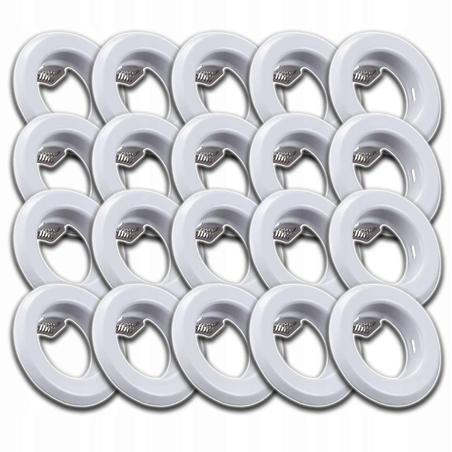 20xHLINÍKOVÉ Stropní Svítidlo Halogen Kulaté Očko Na Strop Bílé