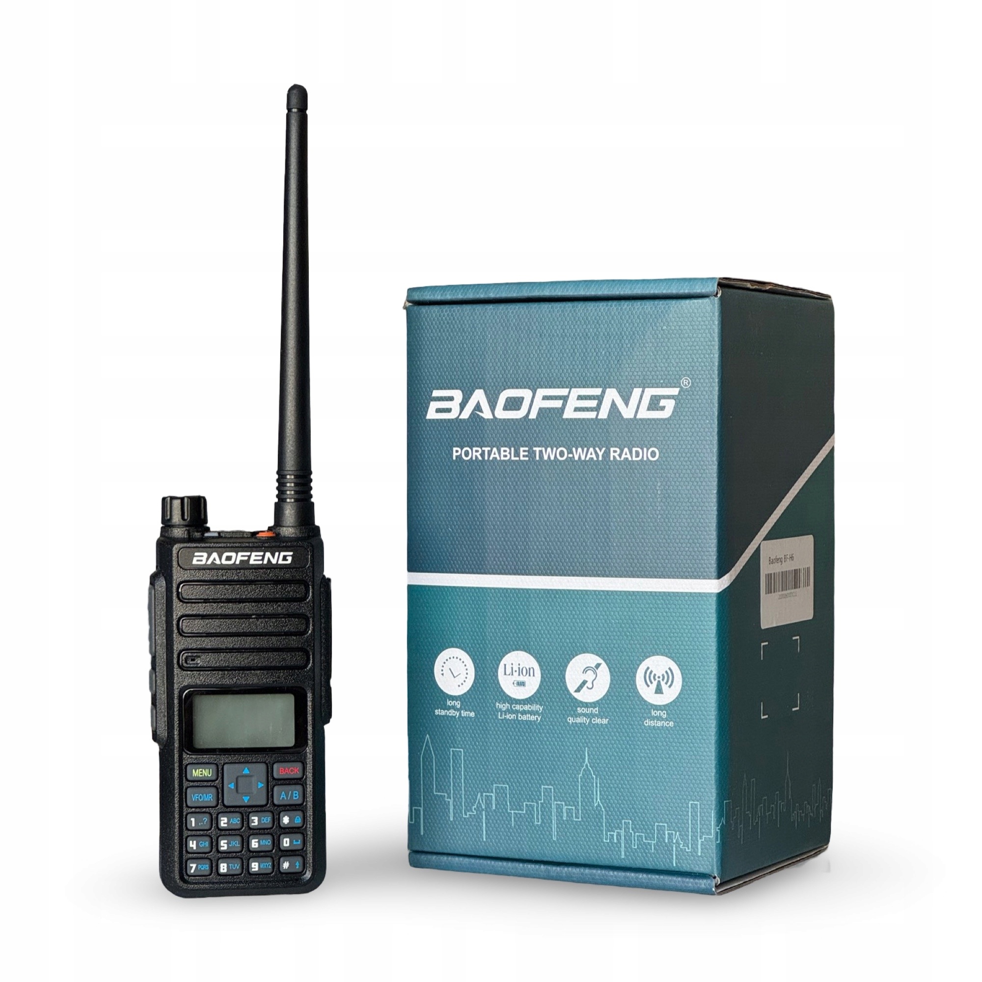 Krótkofalówka Baofeng BF-H6 10W z akumulatorem 2200mAh i skanerem