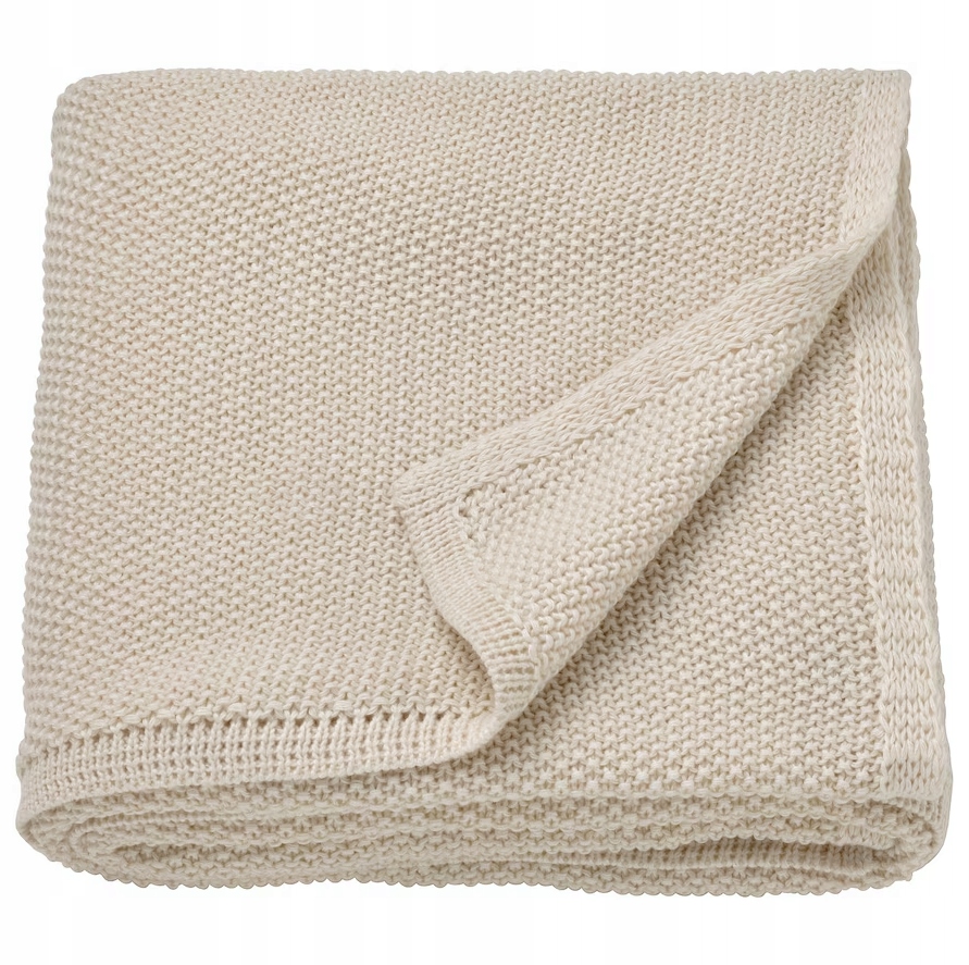 Ikea Humlemott Pled, krémový, 130 x 170 cm