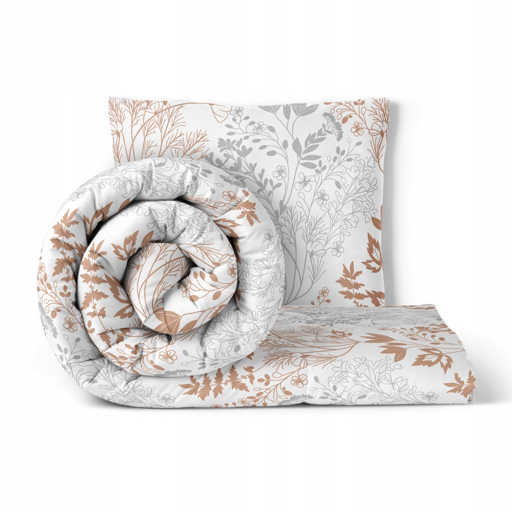 Povlečení 140x200 cm, 70x80 cm, 140 g/m2, bavlna 100% Spící louka Bílá