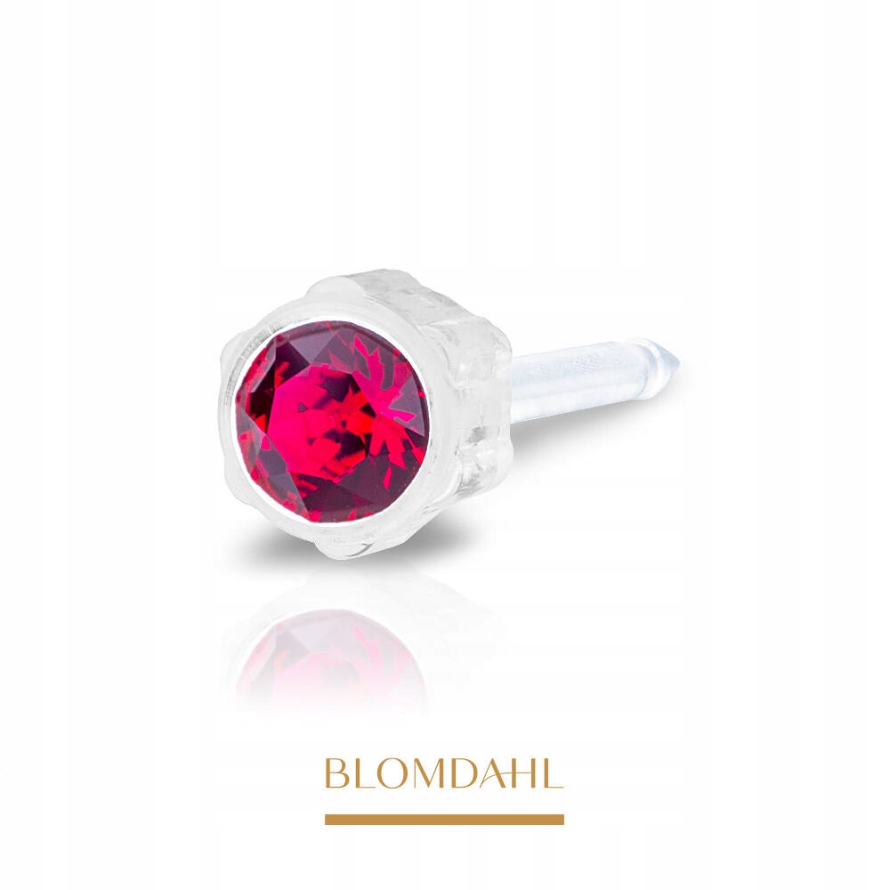 BLOMDAHL Kolczyk Przekłuciowy Ruby 4 mm