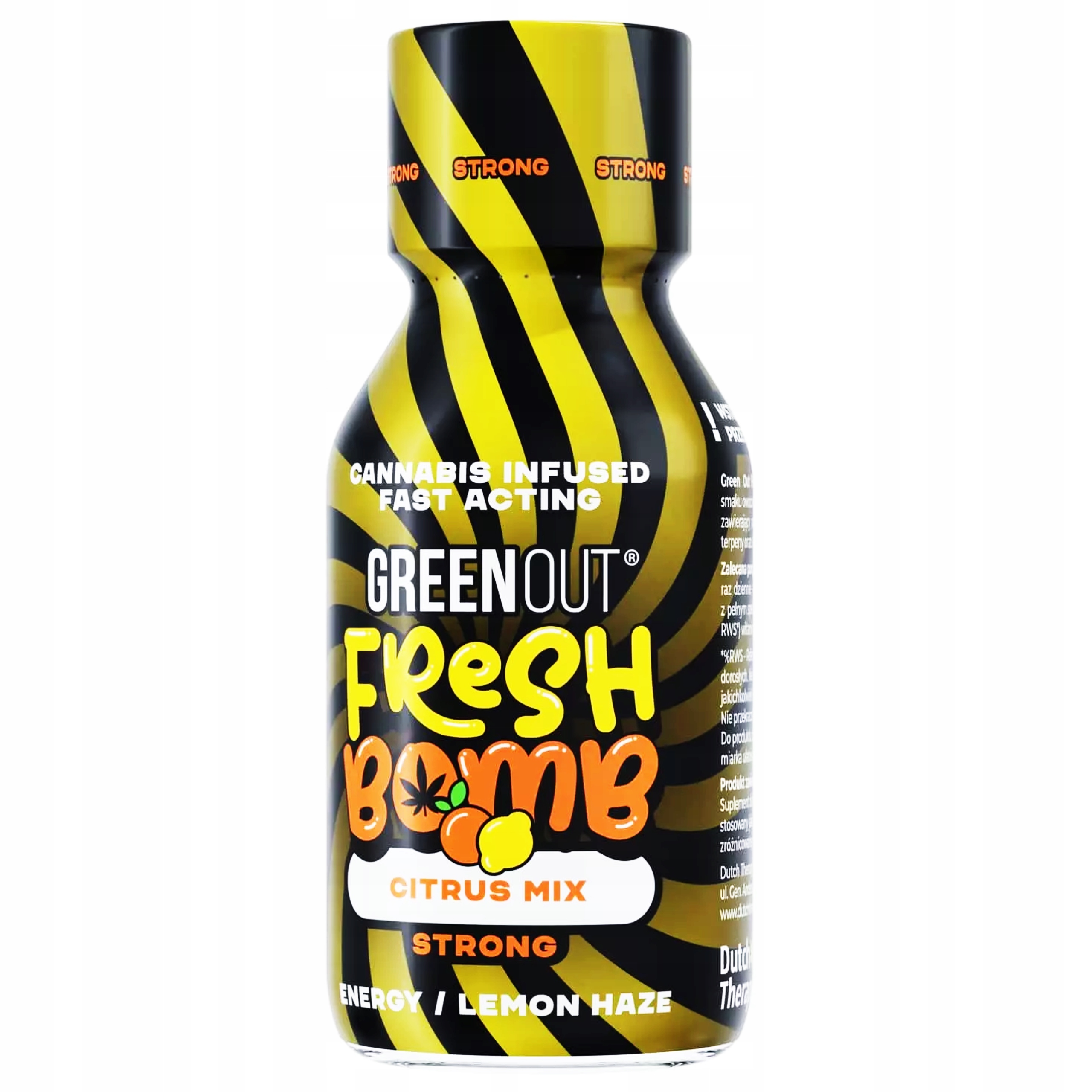 

Green Out Fresh Bomb Strong Citrus Shot Cbd 100ml