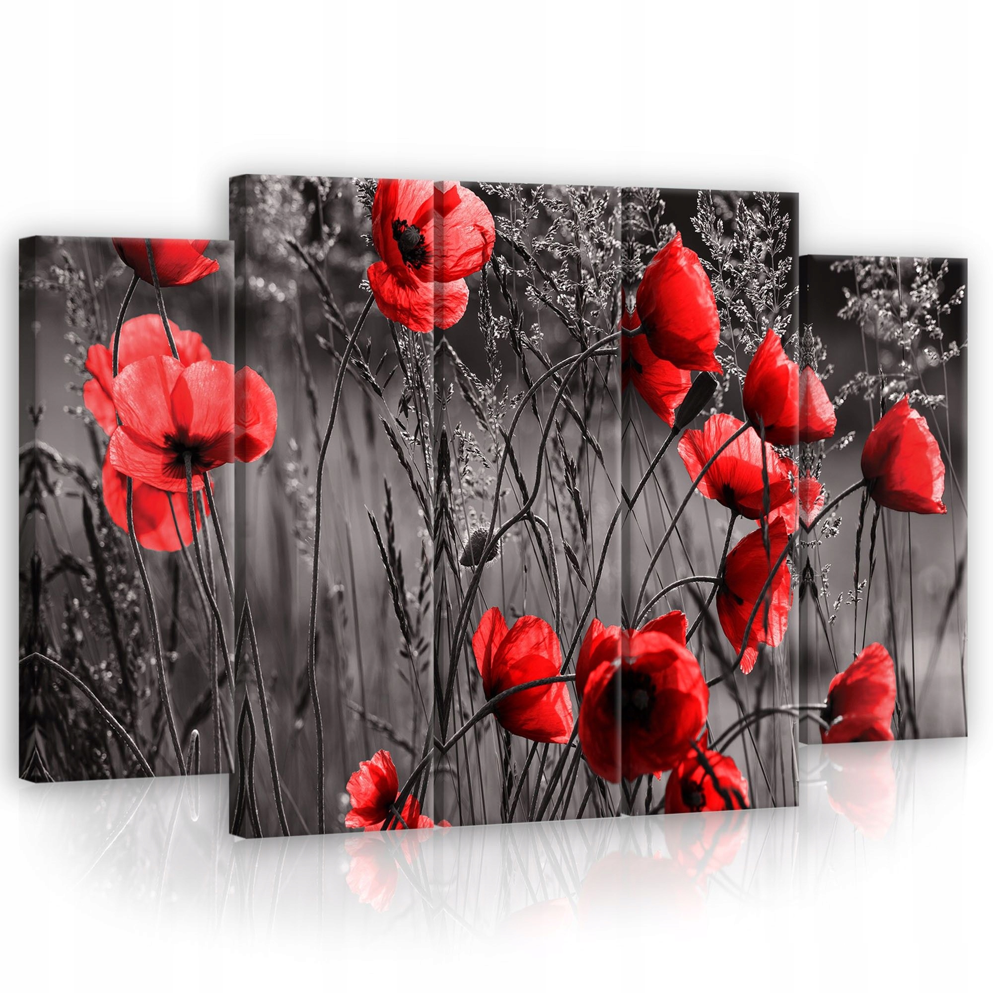 Obraz 150x100 Maky červené príroda pole kvety dekoratívny kontrast