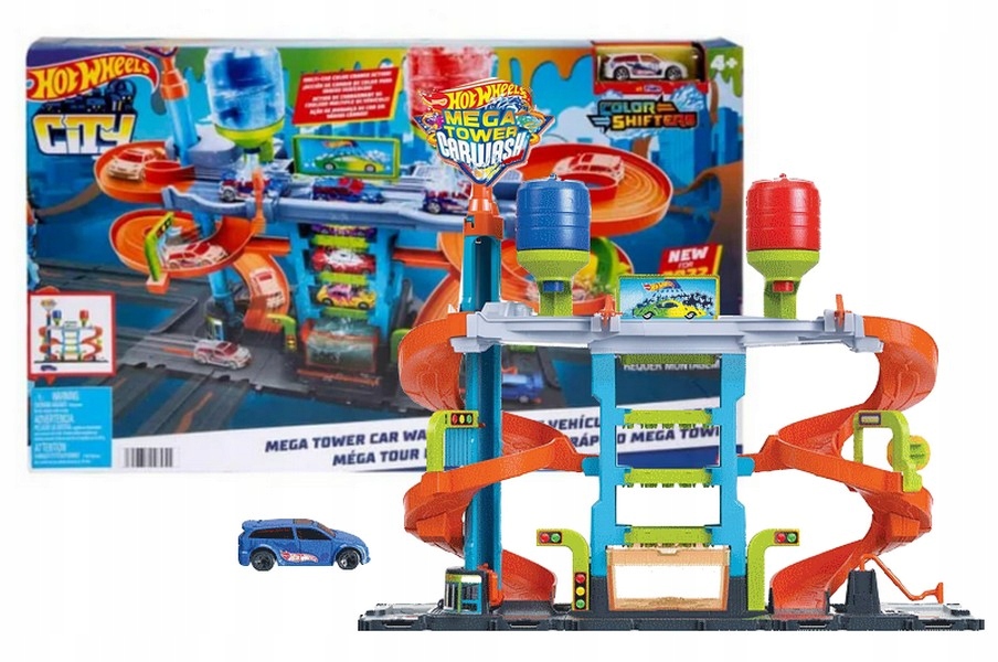 

Hot Wheels Zestaw Zakręcona Myjnia Colour Sh