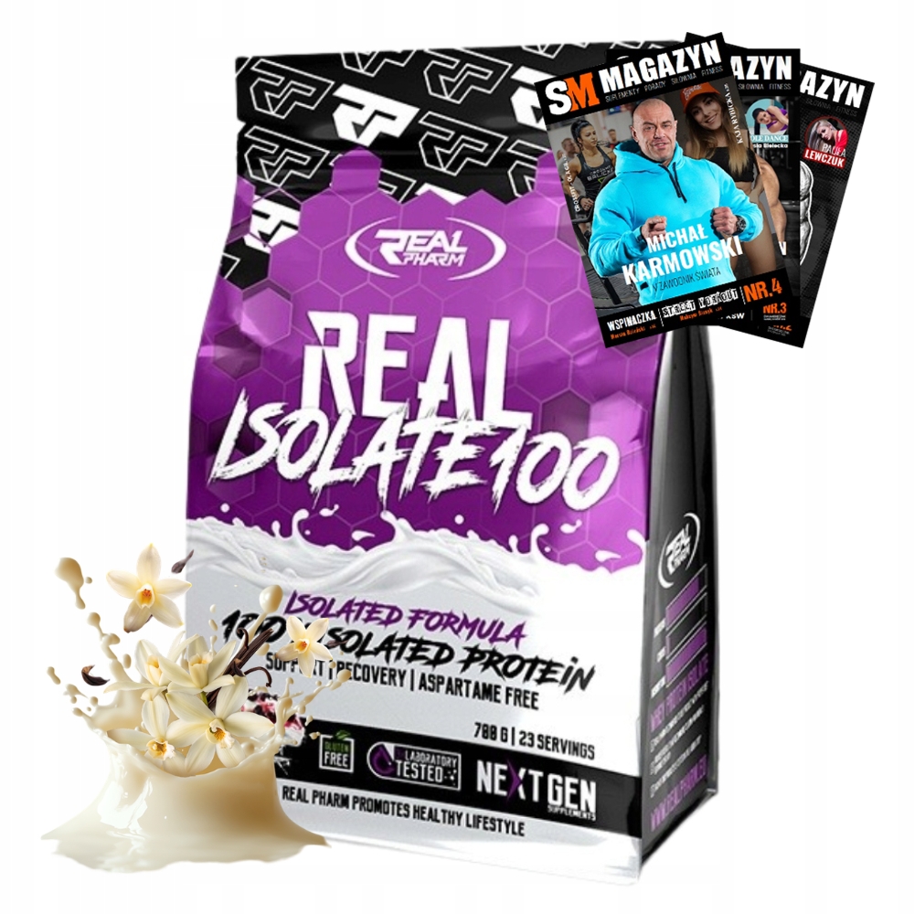 Real Pharm Isolate 100 700 g Protein Zvýšení Svalové Hmoty Síla