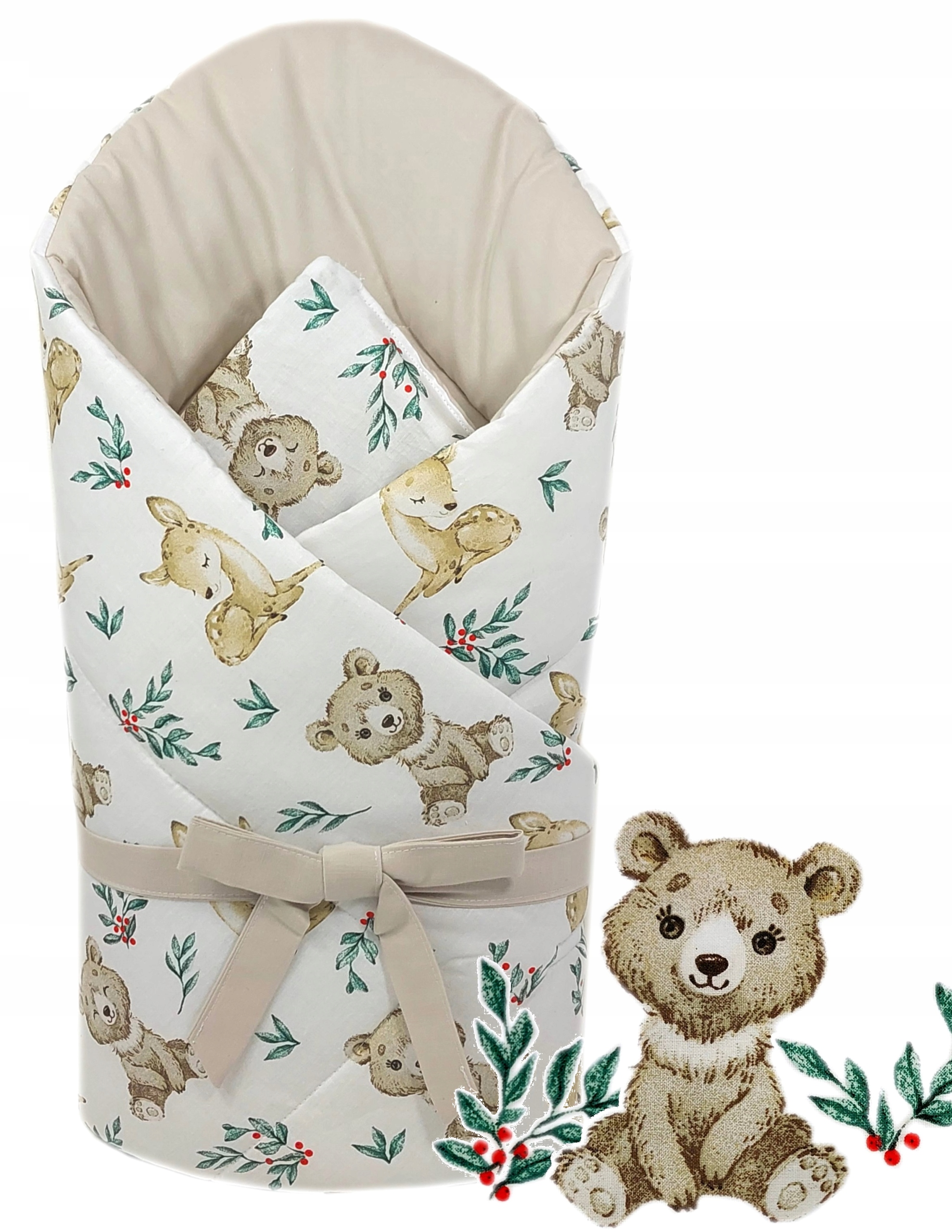 

Kaia-baby Rożek Becik Niemowlęcy Otulacz Bawełna