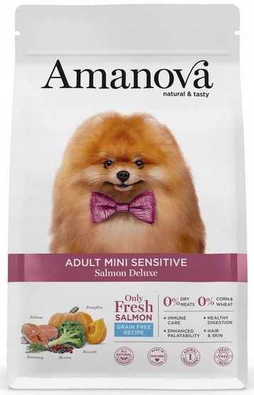 Levně Amanova Dog Adult Mini Sensitive Salmon Deluxe losos 2kg