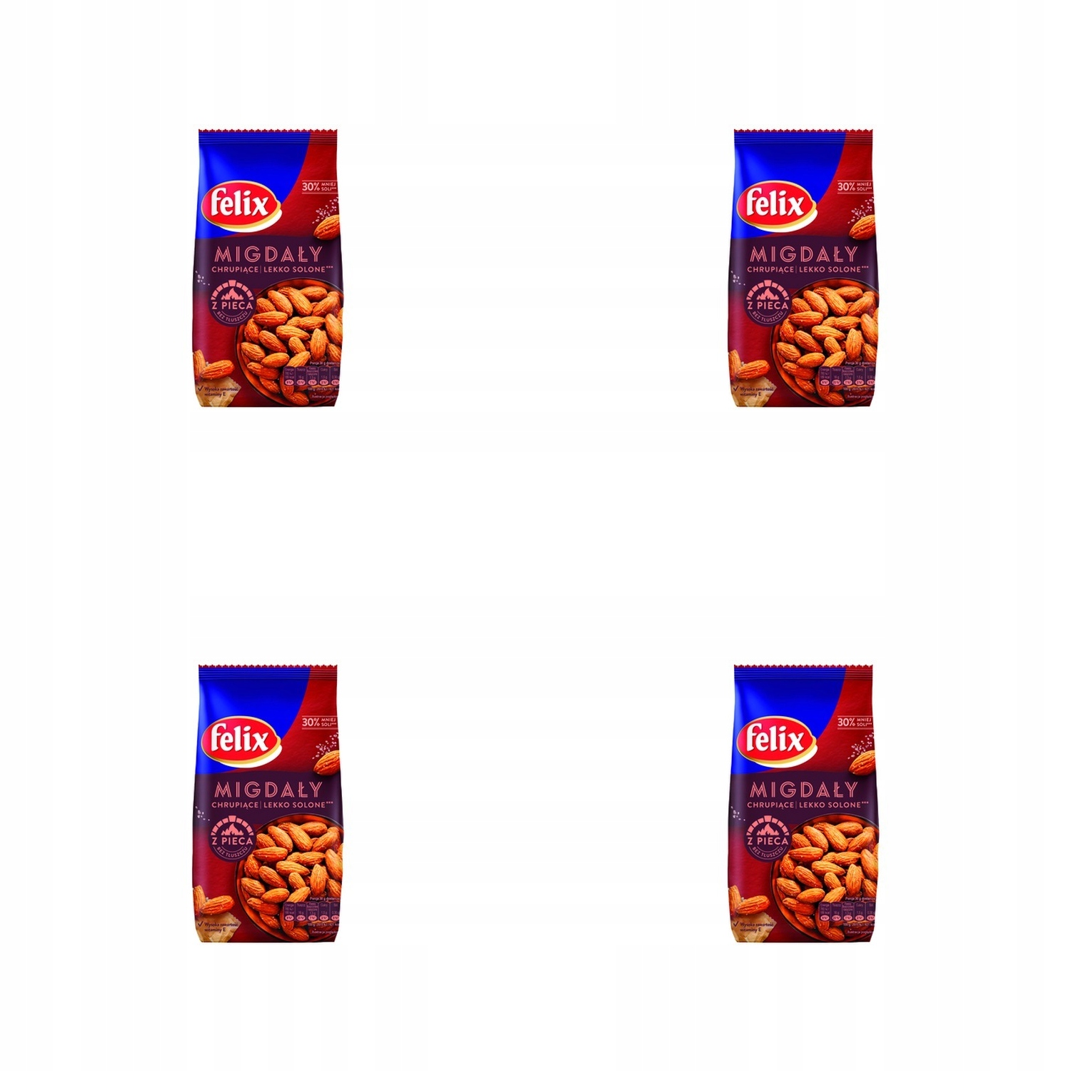 4 x 180 g Felix solené mandle z pece