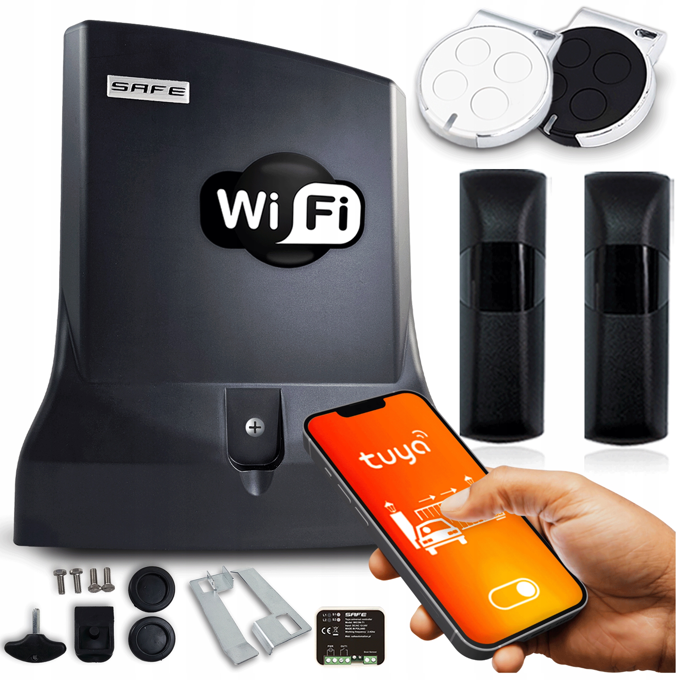 Pohon Posuvnej Brány pohon pre bránu Safe automat 700KG Wifi Tuya 2x diaľkový ovládač
