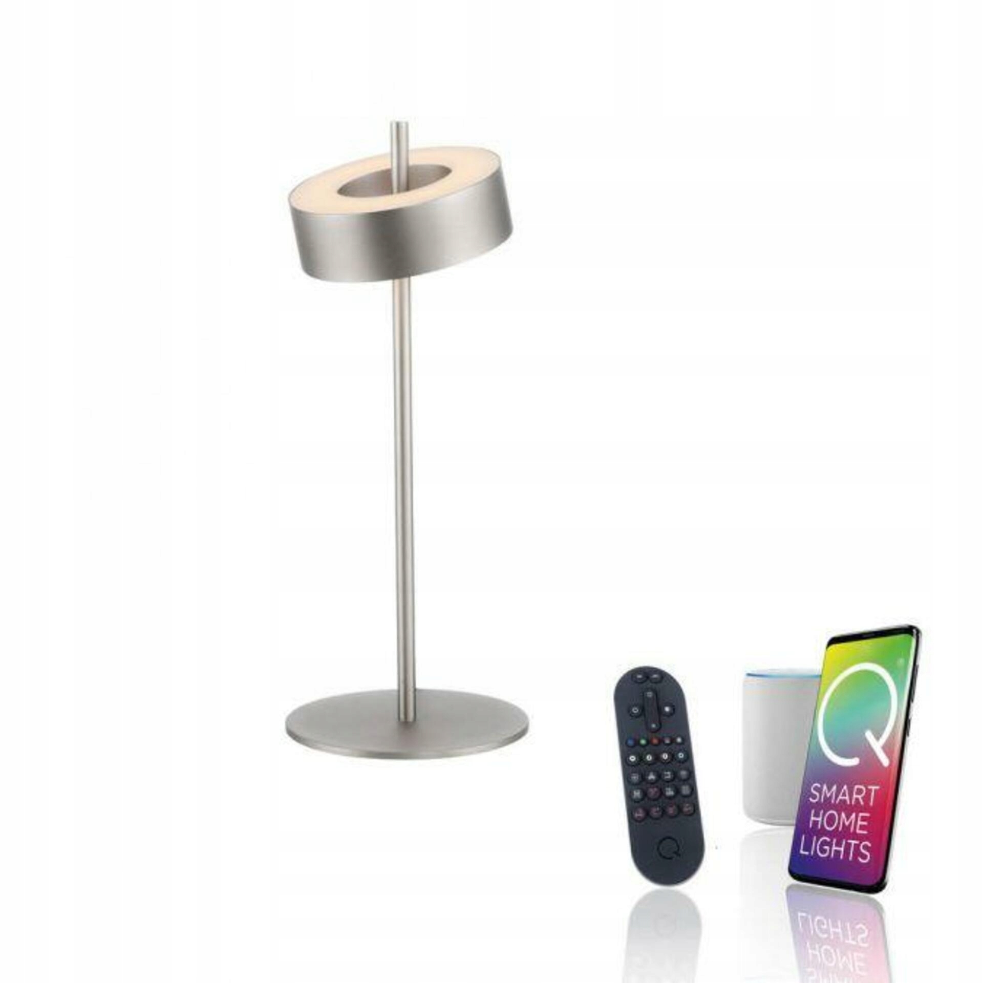 Led stolná lampa Paul Neuhaus Q-rotate hliník ZigBee 2700-5000K 12W