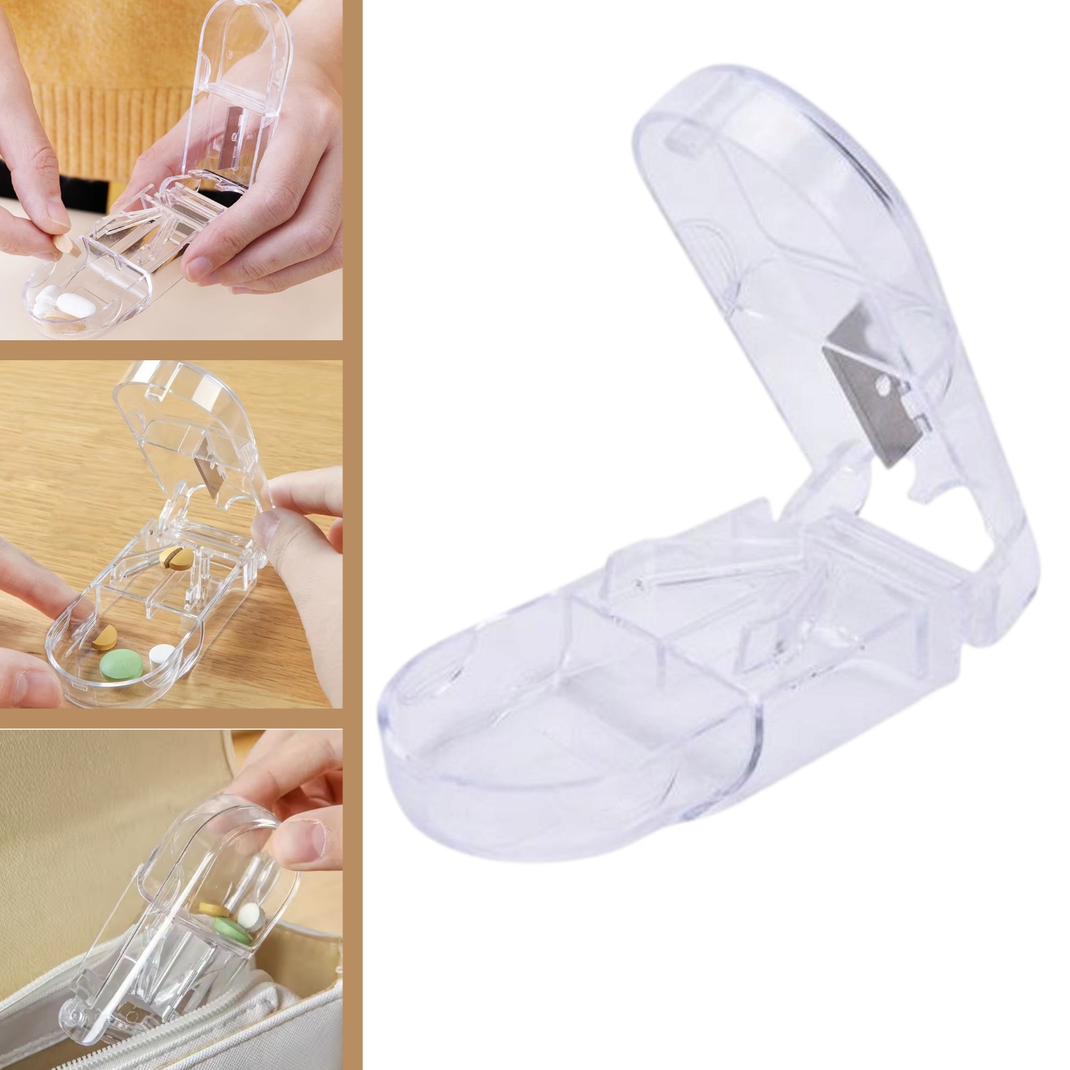 Gilotyna Do Leków Przecinak Przecinarka Tabletek Pigułek Dzielnik Kruszarka