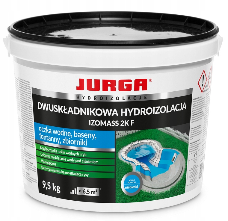 Szlam Hydroizolacyjny uszczelniający hydroizolacja Dwuskładnikowa 9,5 kg