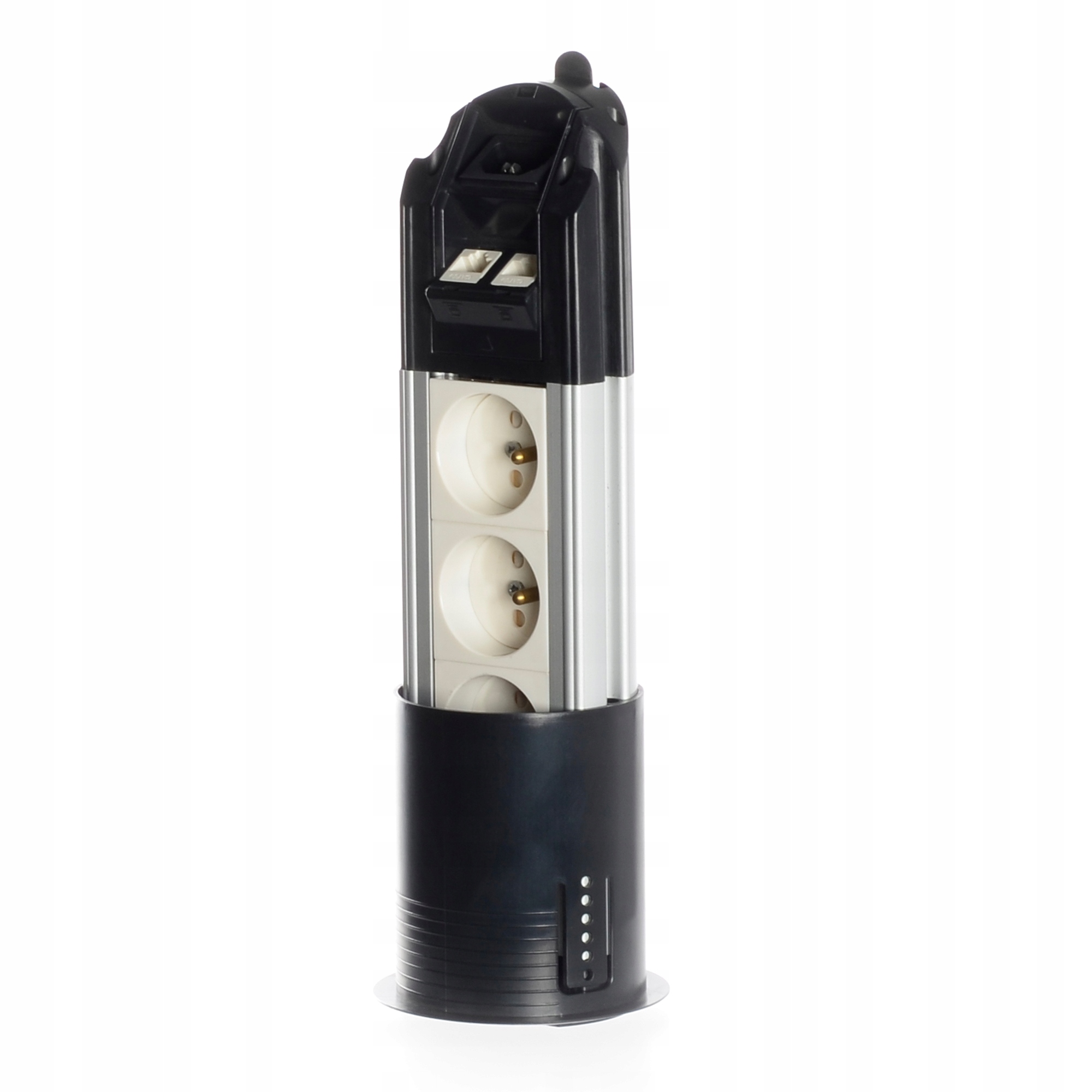 Stolní Napájecí Sloupek Desk 3 Gn. 230V 2xRJ