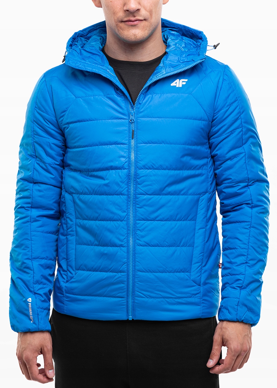4F Zimní bunda pánská s kapucí péřová lehká, pohodlná, sportovní, velikost M