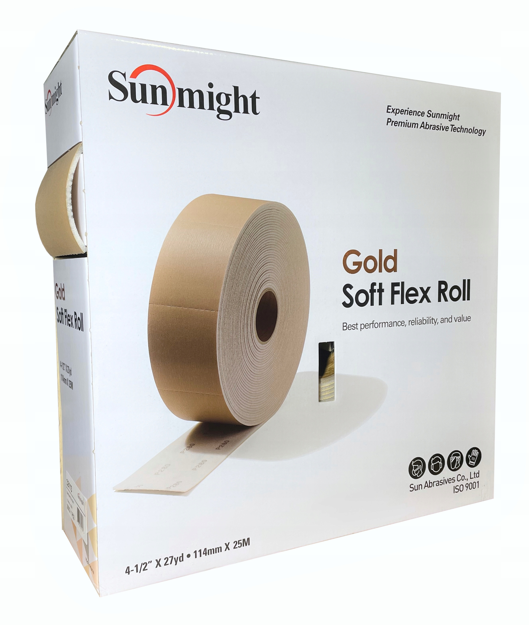 

Sunmight Soft Flex Papier ścierny gąbka P400 rolka