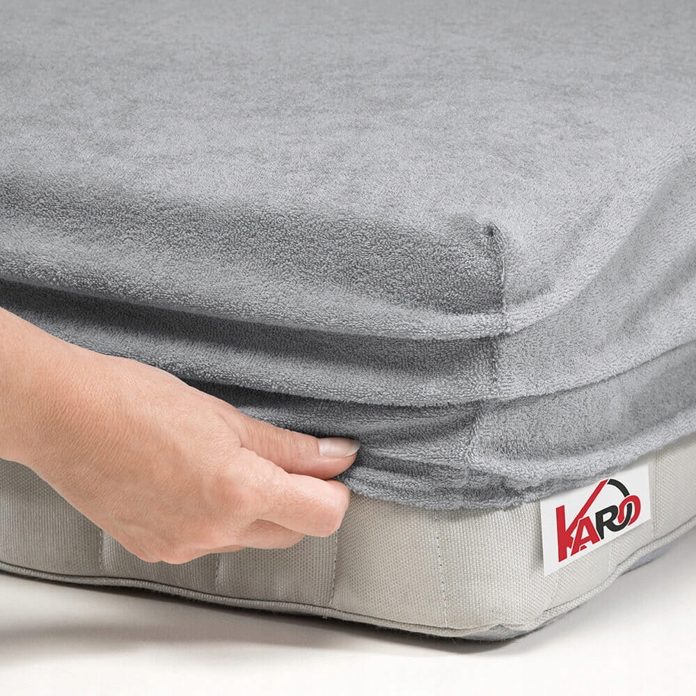 

Prześcieradło frotte z gumką 160x200 szare F37-160