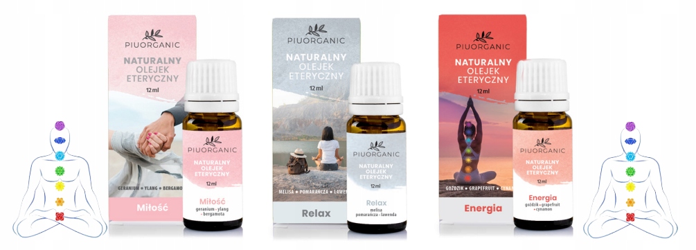 

Zestaw 3 Olejków 100% Eterycznych Miłość Energia