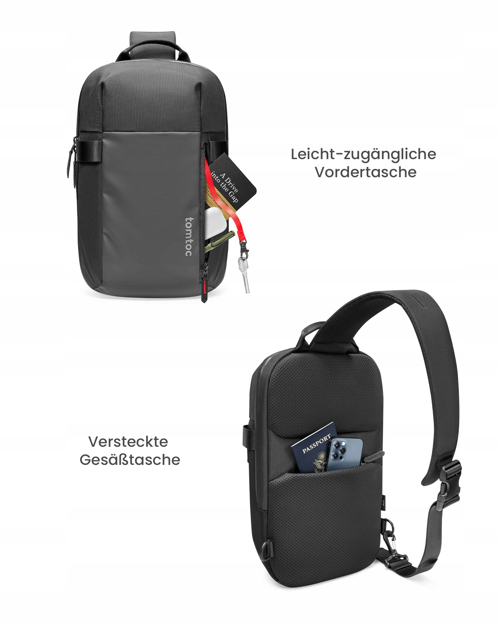 TOMTOC Torba Na Ramię Wodoodporna Na MacBook Air Pro 13-14 Cali — miniatura 4