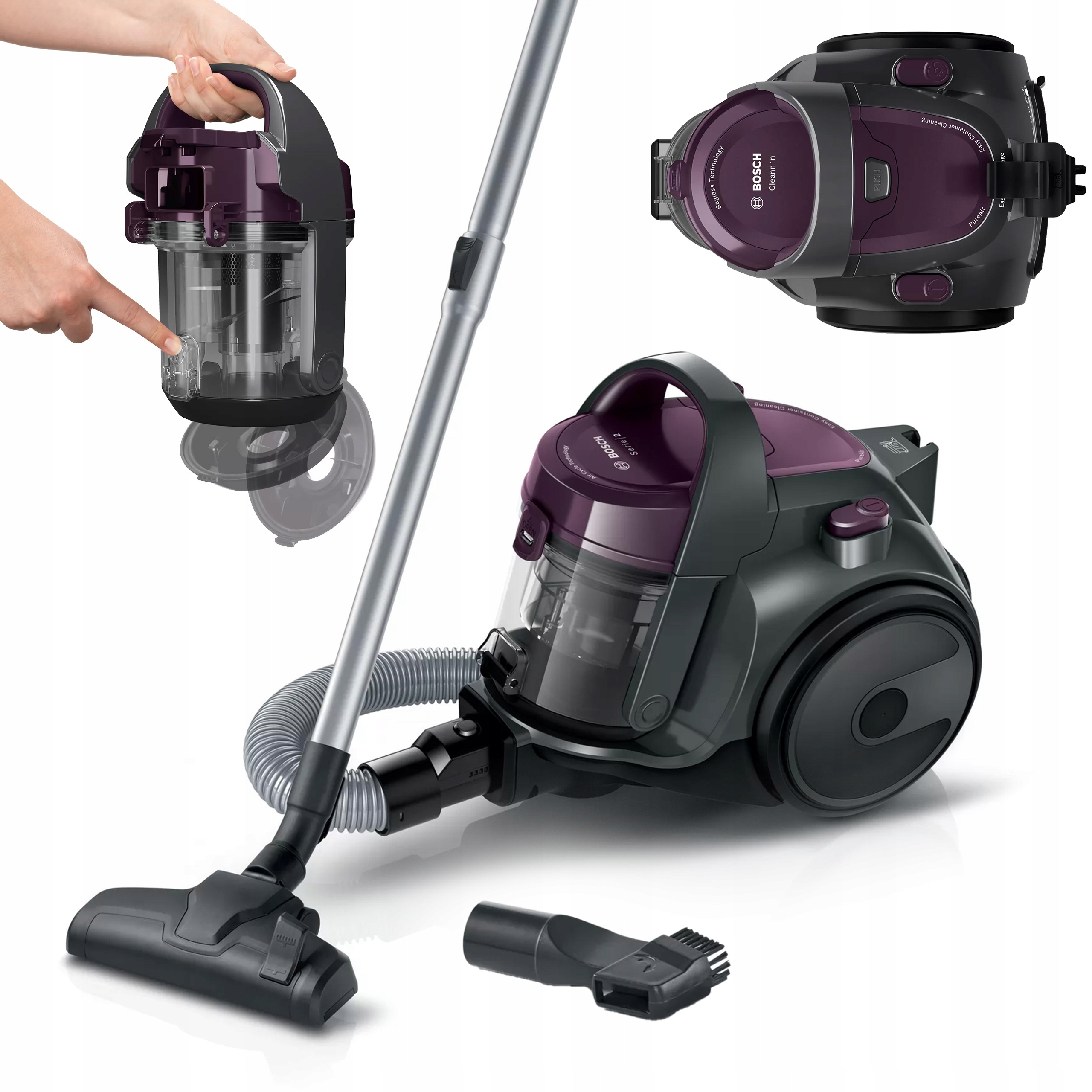 Vysavač Bosch BGC05AAA1 700 W fialový