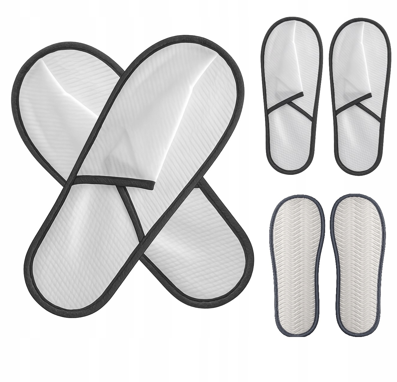 Papuče na jedno použití fizelinové pro hosty 200ks 5mm (P032)