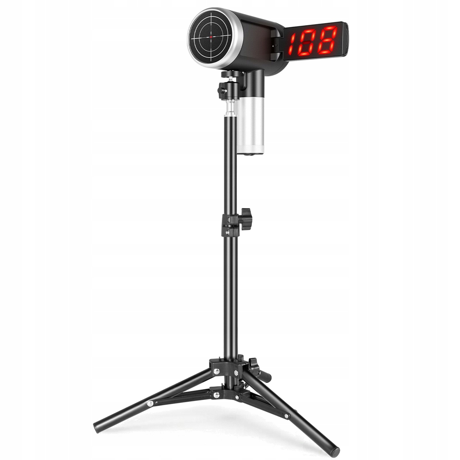 Radar Rychlosti Míče 5-199 Km/h Led LCD Stativ Paměť 10 Měření