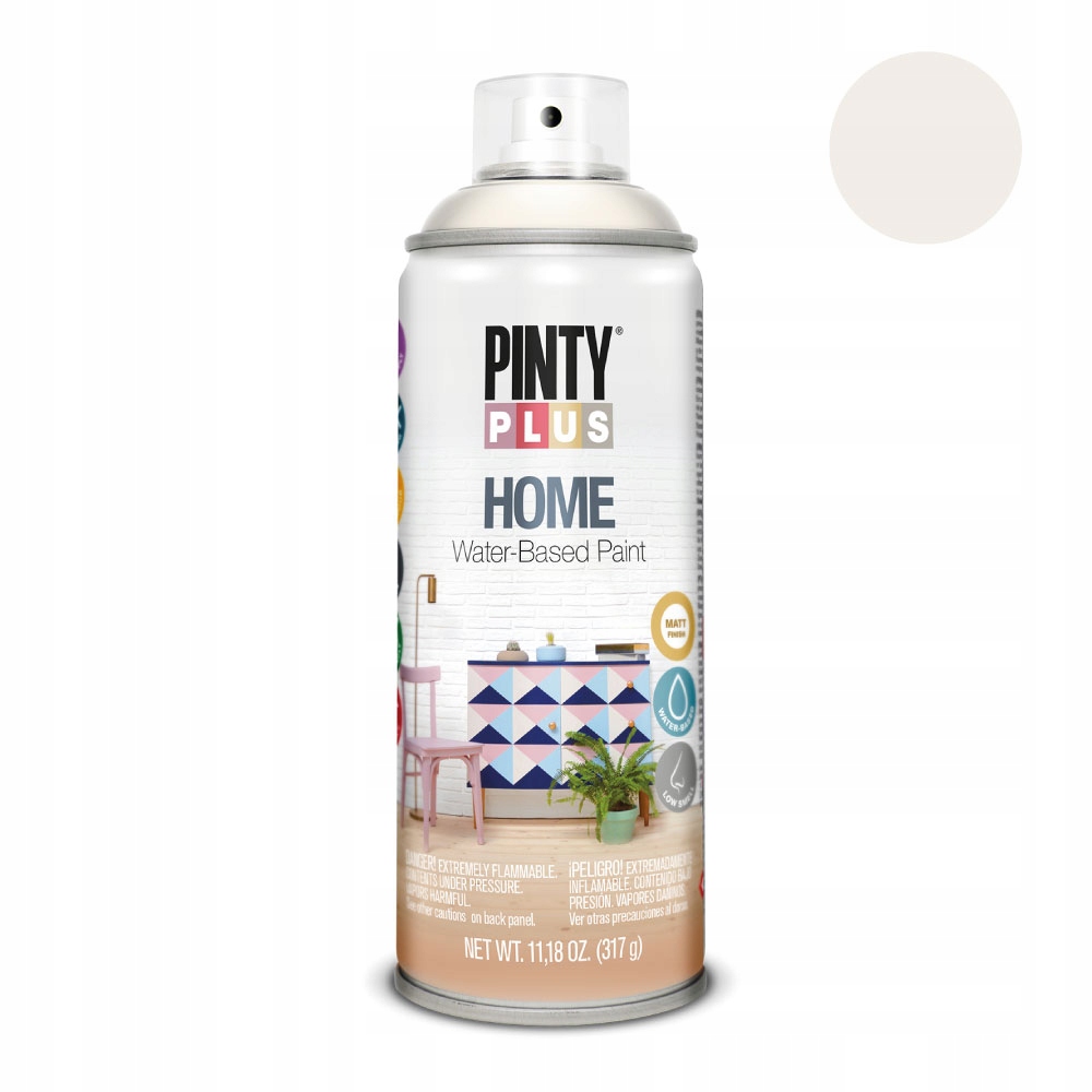 

Farba Lakier w sprayu PintyPlus Home biały