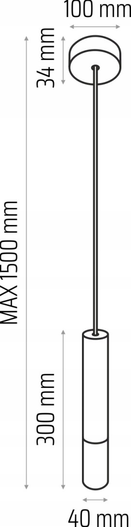 Závesná lampa Madera2 s tienidlom 1 pl šedá