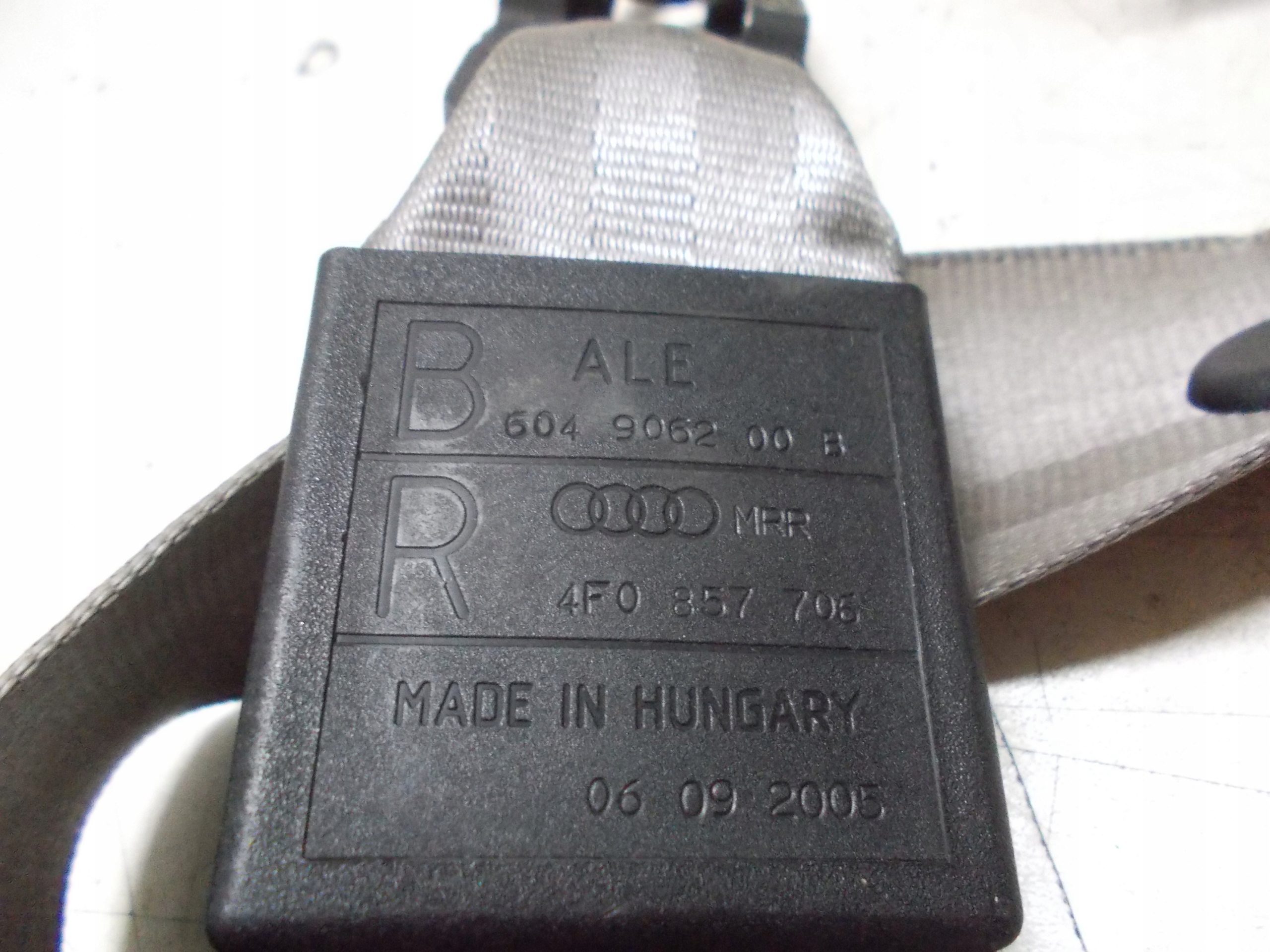 AUDI A6 C6 tension belt safety right front 4F0857706