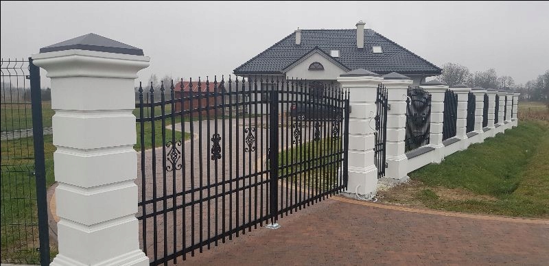 OGRODZENIA DWORKOWE,PŁOT,STYLOWE ,BETONOWE,SŁUP Szerokość elementu 40 cm