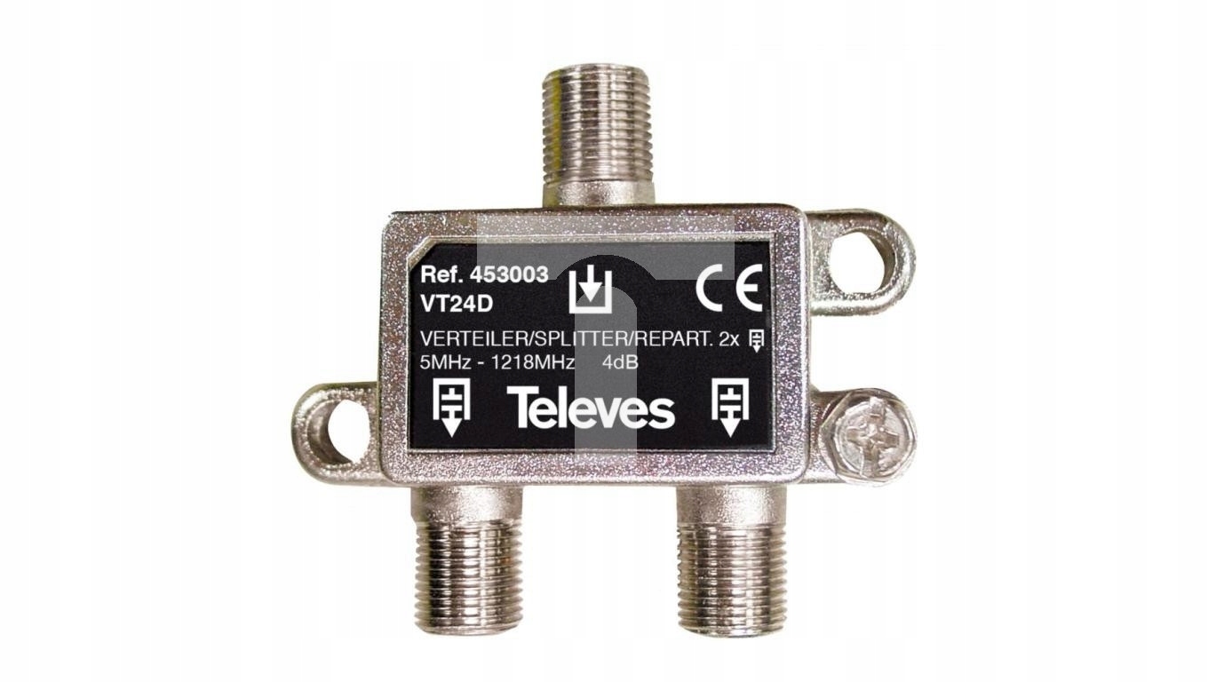 Rozgałęźnik F 2D 5...1220MHz 4dB 453003