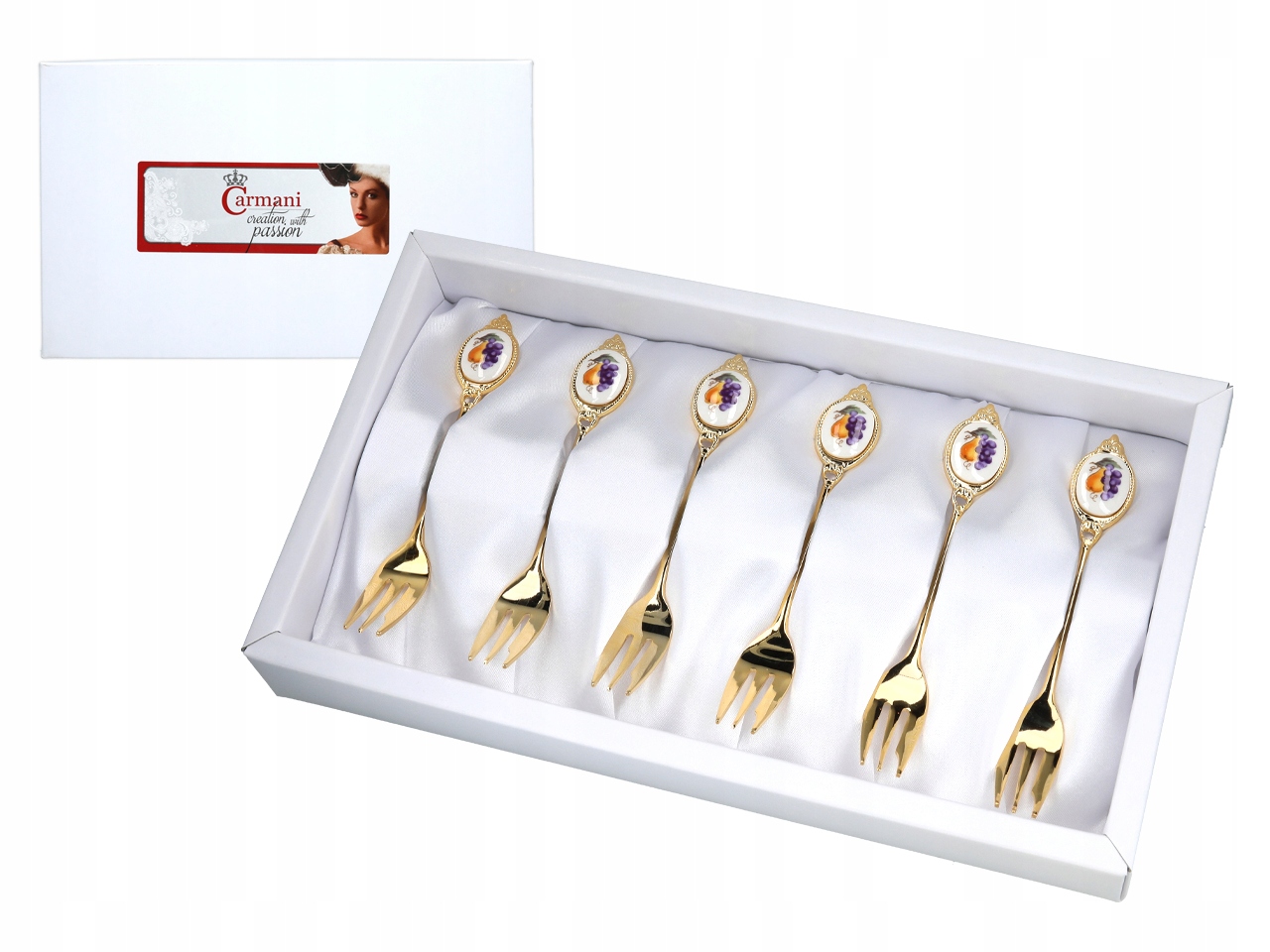 Dezertní Vidličky Komplet 6 Kusů Příborů Na Dort Jako Dárek