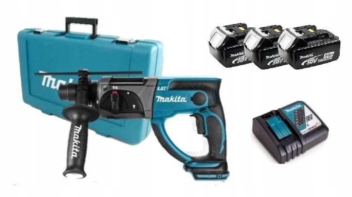 Makita DHR202RTE3 Młotowiertarka 18V 3x5,0Ah Sds