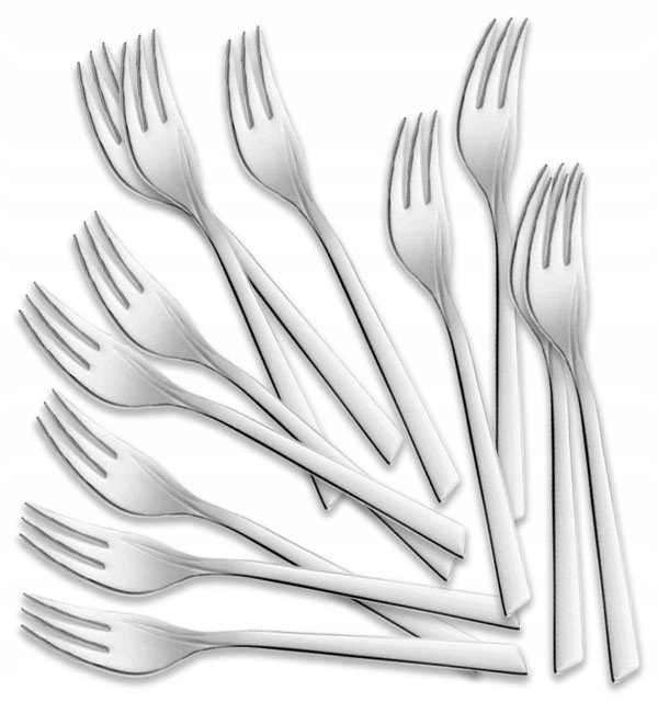 

Gerlach Flames Sztućce 12x Widelczyk Ciasto Połysk