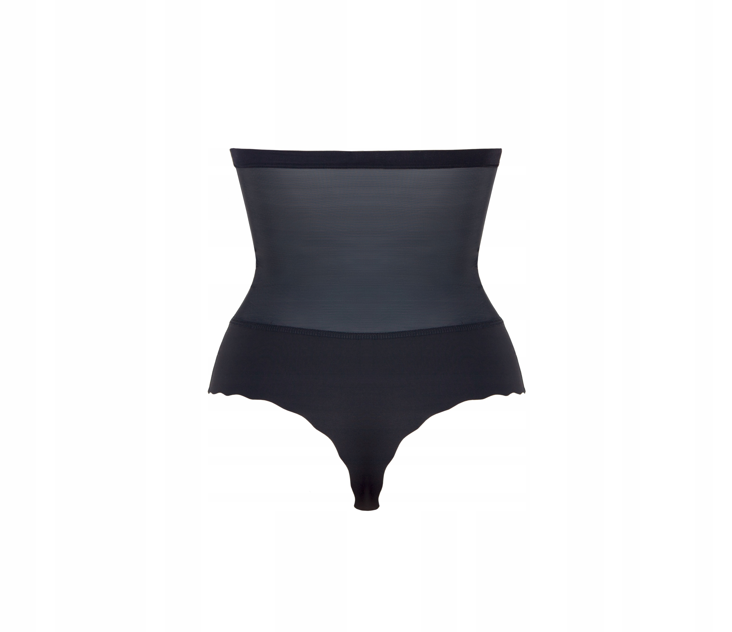 Wysokie Modelujące Stringi Wyszczuplające NETi MTX 13 Czarne Rozmiar XL