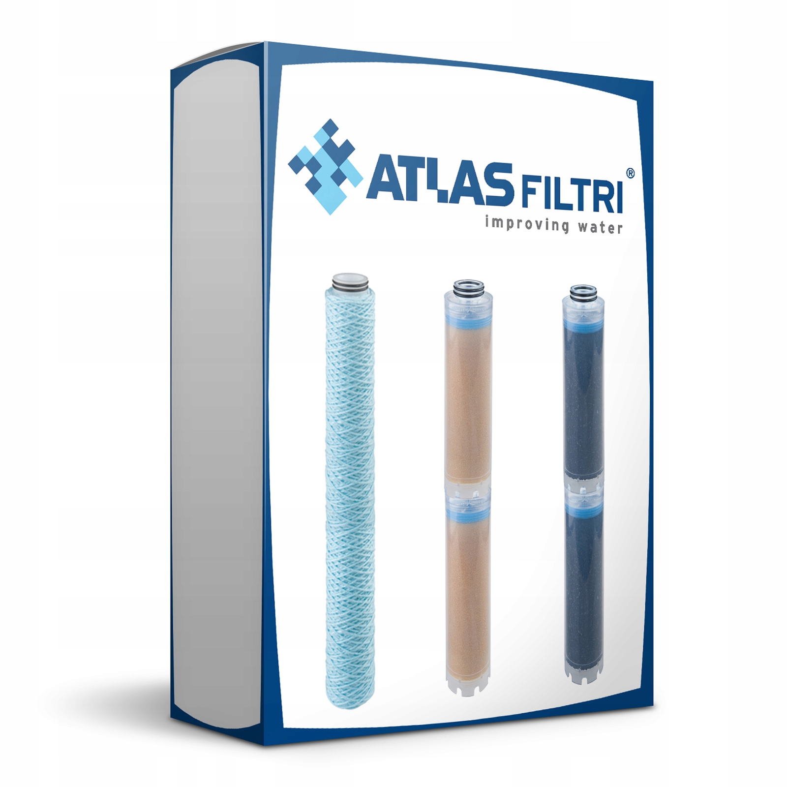 

Zestaw wkładów Atlas Filtri Trio 20"