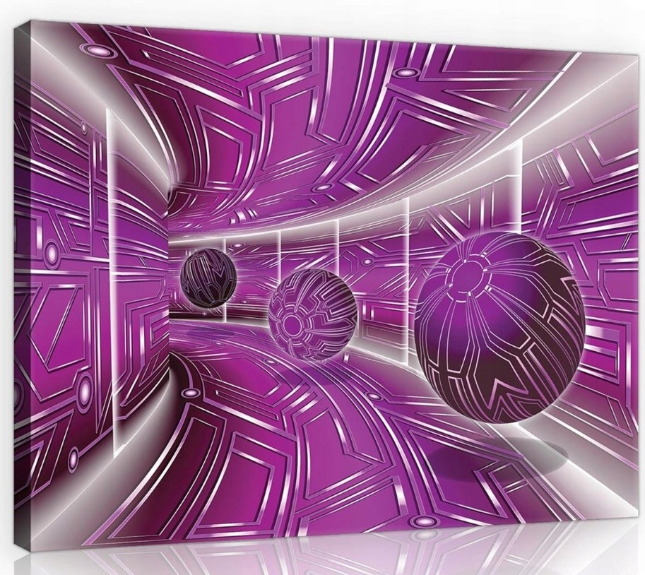 Obraz 70x50 Fialový tunel v loftovém stylu, moderní abstrakce do obývacího pokoje