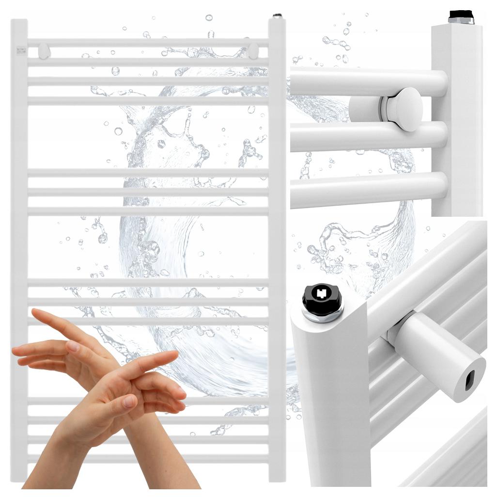 Kúpeľňový Radiátor 60/100 cm Biely Rebríkový Radiátor Moderný Puerto