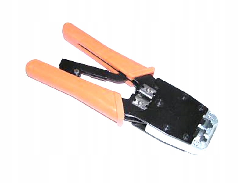 Zaciskarka złączy modularnych 6p4c 6p6c RJ11 RJ12 8p8c RJ45 czołowa