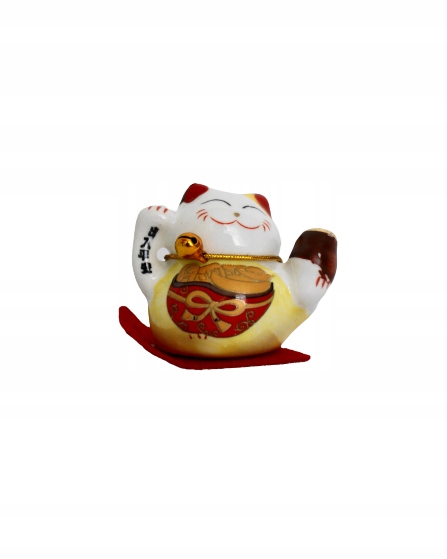 

Kotek szczęścia, lucky cat, maneki neko, ceramika