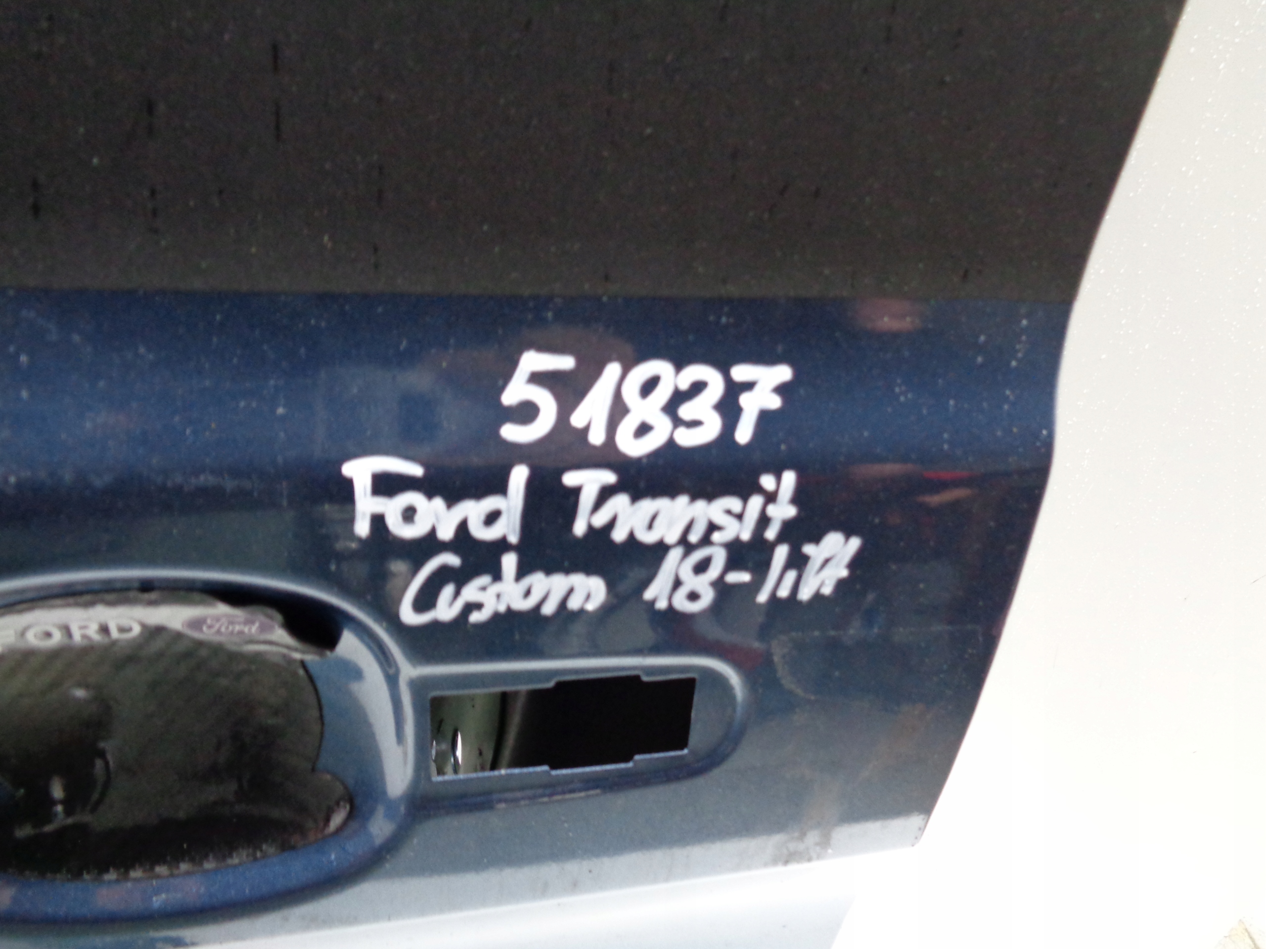 door left front FORD TRANSIT CUSTOM 18- LIFT NR 51837
