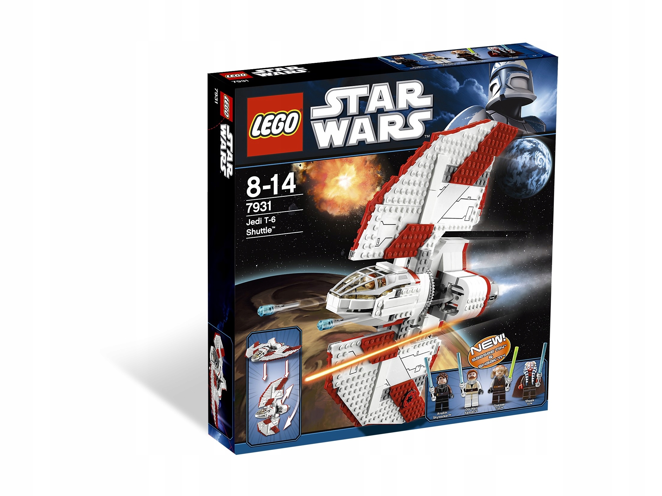 Lego Star Wars 7931 T-6 Jedi Shuttle Nové