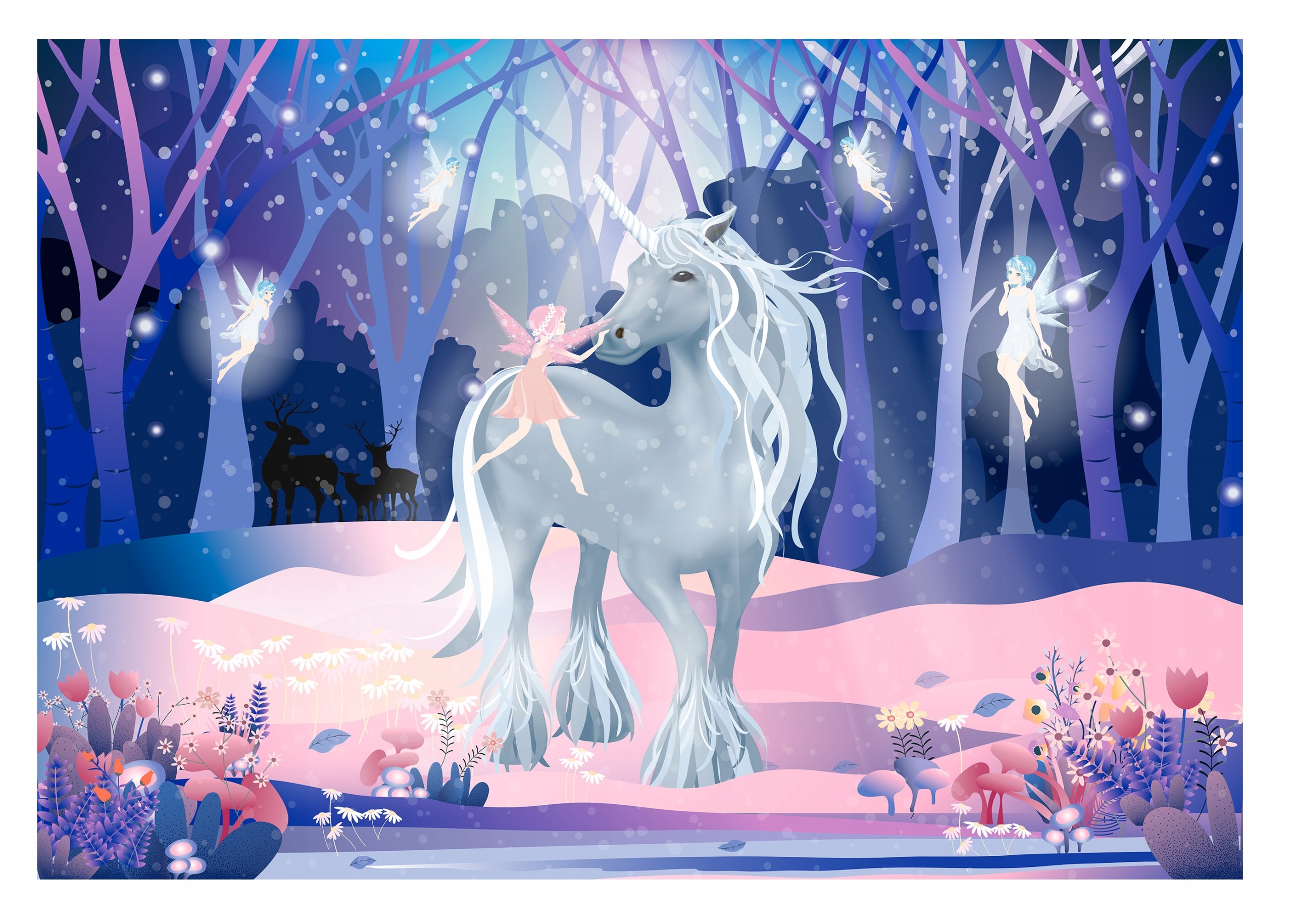 Tapeta Pro Dívku Jednorožci Víly Fantasy Fototapeta Na Zeď 312x219