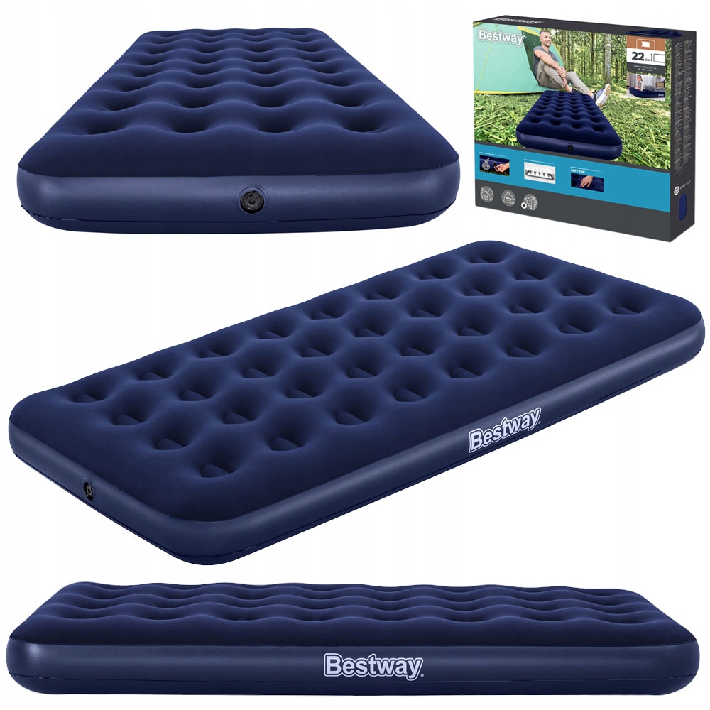 

Bestway welurowy Materac dmuchany 188 x 99cm 67001