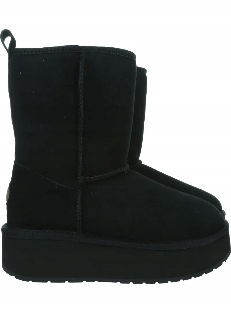 Černé kozačky Emu Australia Stinger Lo Flatform W13190 Black 37