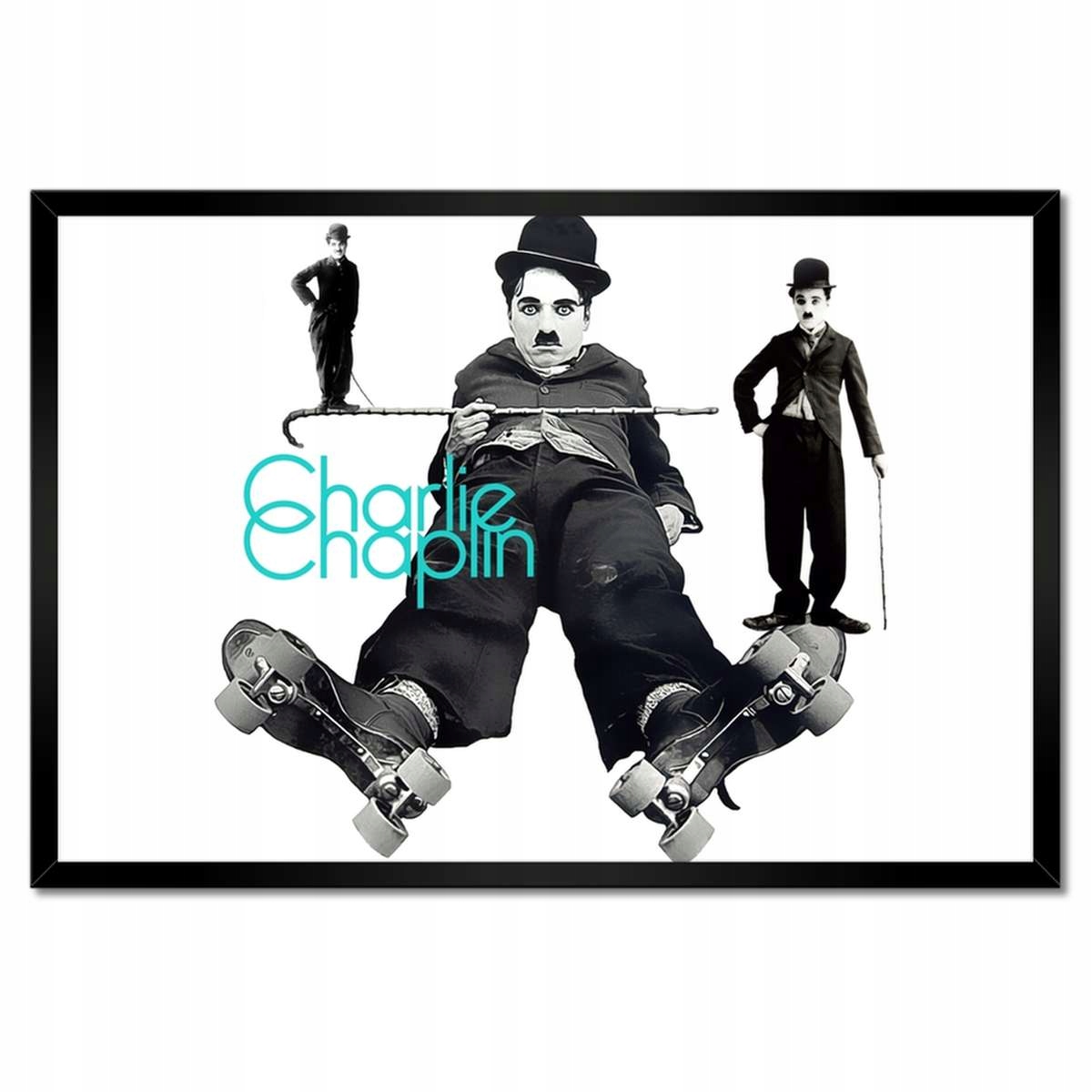 Plakáty v rámu 60x40 Charlie Chaplin Laseczka