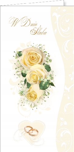 

Kartka ślubna z życzeniami dla Nowożeńców DSL4