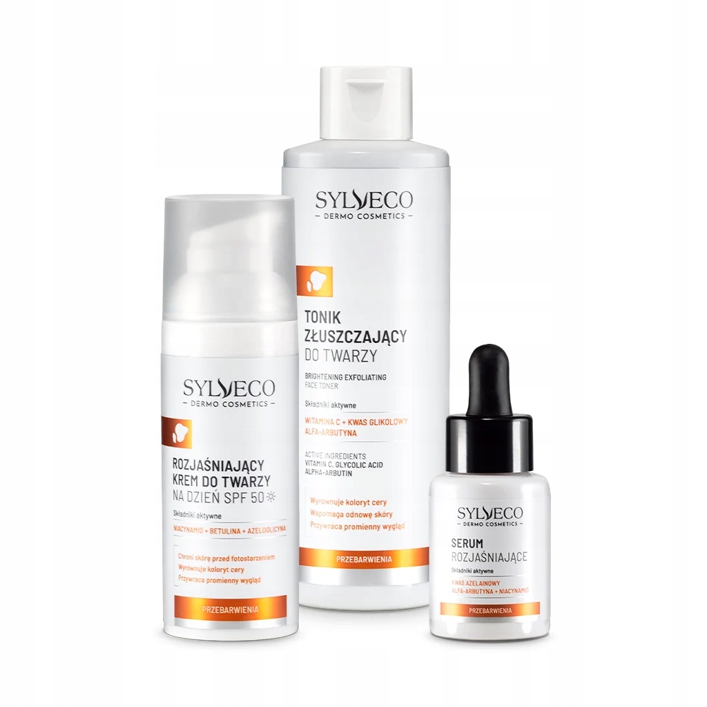 Dermo Przebarwienia Zestaw: tonik, serum i krem SPF 50
