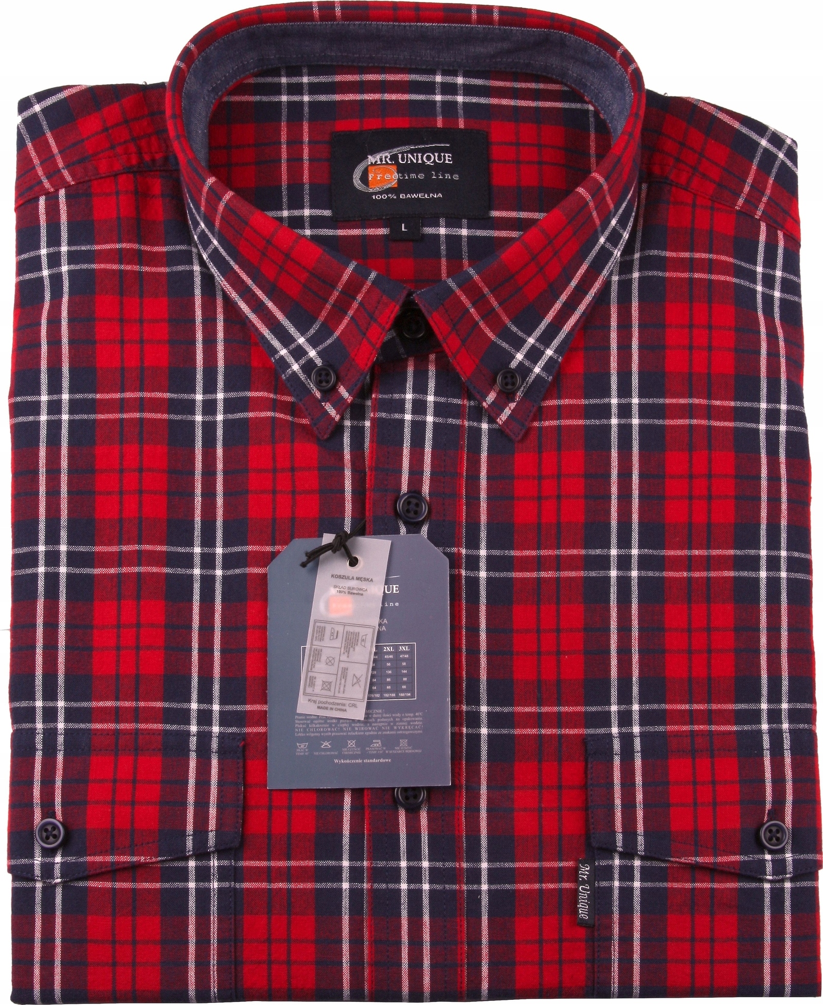 

koszula Mr.UNIQUE bawełna100% 4XL_49/50_obw_kl_150